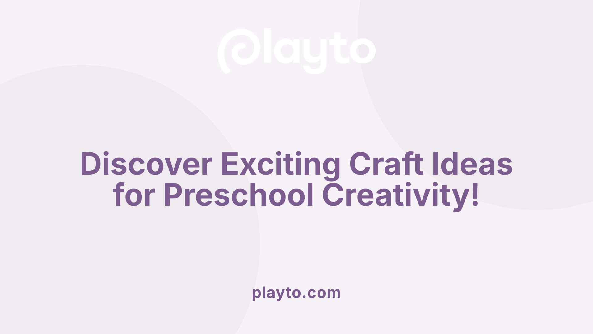 Discover Exciting Craft Ideas for Preschool Creativity!